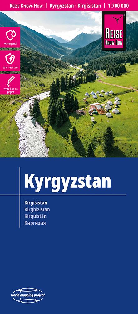 Cover Landkarte Kirgistan 2024