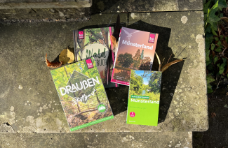 Outdoor-Titel für den Herbst: Draußen, Wald-Tagebuch, Reise- und Wanderführer Münsterland