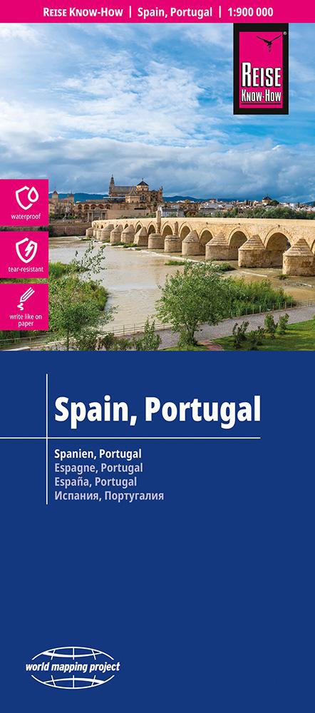 Landkarte Spanien, Portugal 2026 Cover