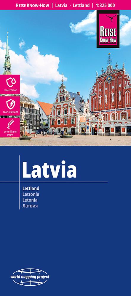 Cover Landkarte Lettland
