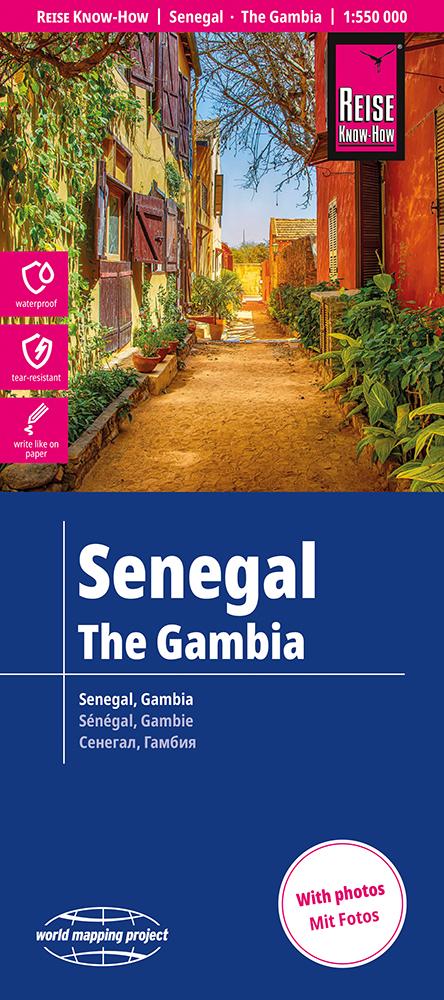 Cover Landkarte Senegal und Gambia
