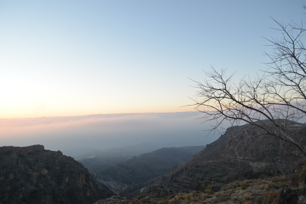 Unsere Aussicht in den Bergen der Sierra Nevada
